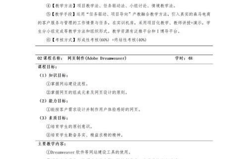 电子商务专业培养的目标
